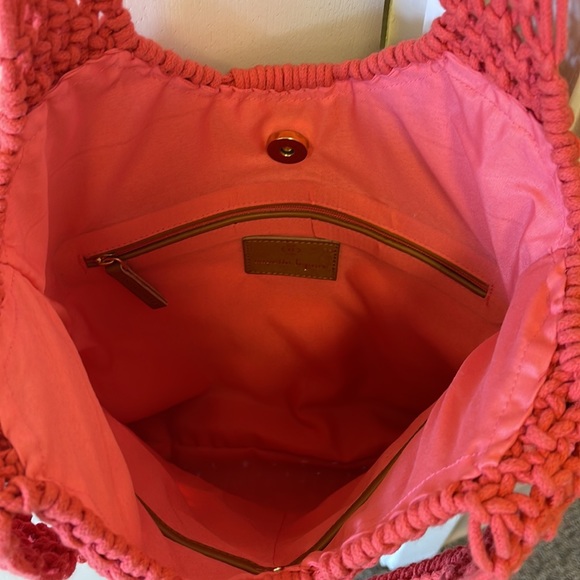 Beautiful Nanette Lenore Macramé Purse/Tote Hand Bag - Picture 2 of 8